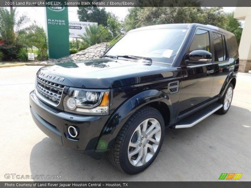 Santorini Black Metallic / Ebony/Ebony 2016 Land Rover LR4 HSE LUX
