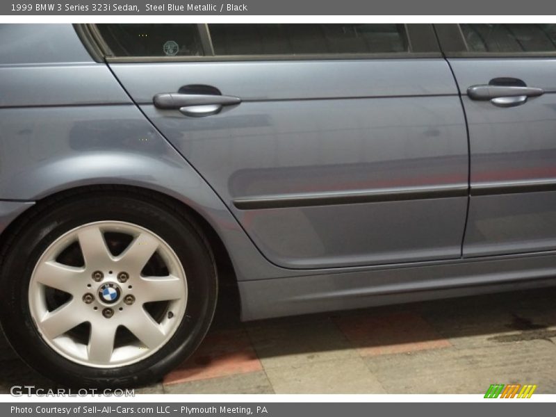 Steel Blue Metallic / Black 1999 BMW 3 Series 323i Sedan