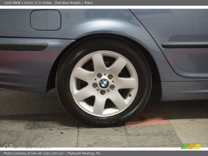 Steel Blue Metallic / Black 1999 BMW 3 Series 323i Sedan