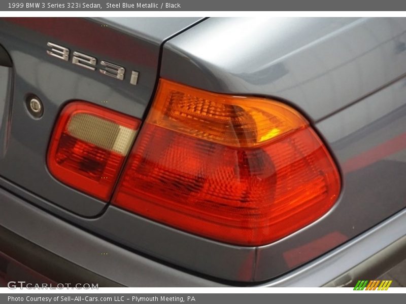 Steel Blue Metallic / Black 1999 BMW 3 Series 323i Sedan