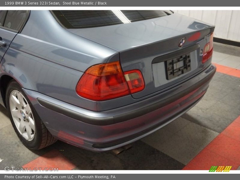 Steel Blue Metallic / Black 1999 BMW 3 Series 323i Sedan