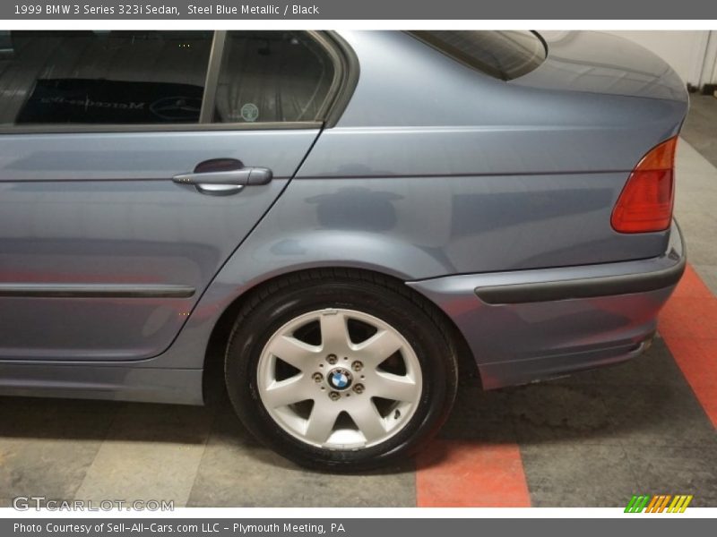 Steel Blue Metallic / Black 1999 BMW 3 Series 323i Sedan