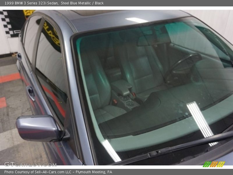 Steel Blue Metallic / Black 1999 BMW 3 Series 323i Sedan