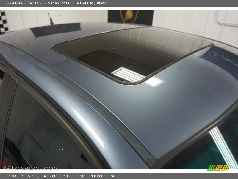 Steel Blue Metallic / Black 1999 BMW 3 Series 323i Sedan