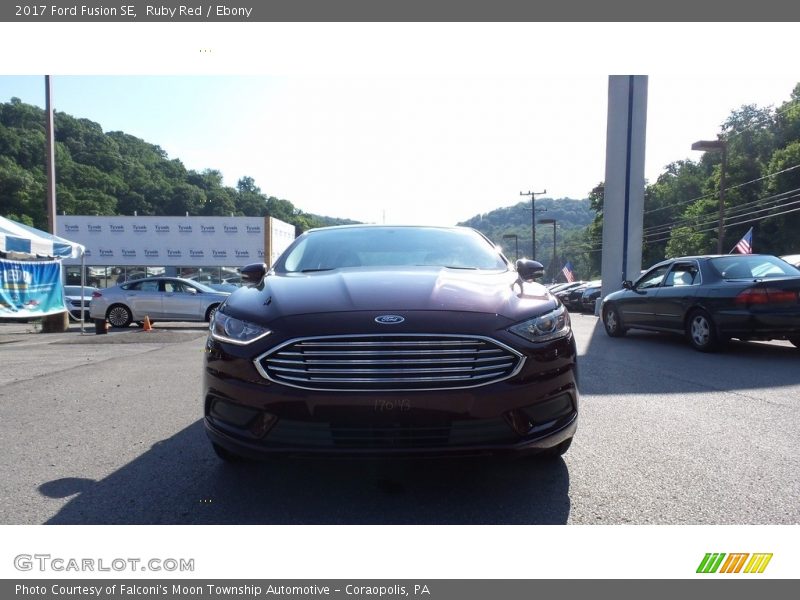 Ruby Red / Ebony 2017 Ford Fusion SE