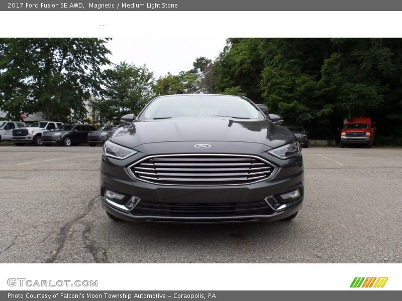 Magnetic / Medium Light Stone 2017 Ford Fusion SE AWD