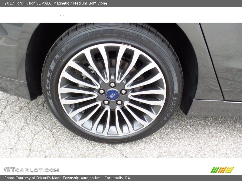 Magnetic / Medium Light Stone 2017 Ford Fusion SE AWD