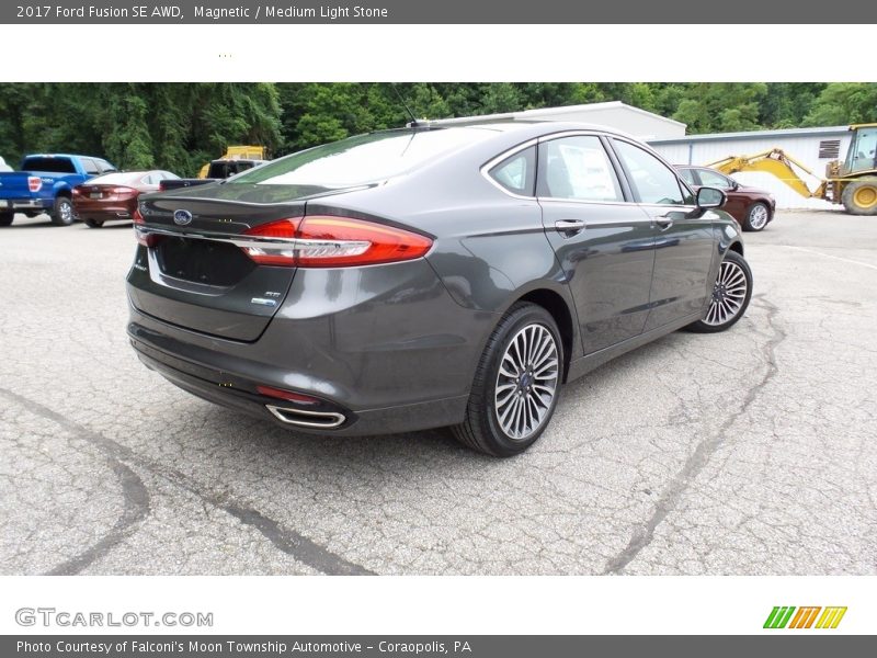 Magnetic / Medium Light Stone 2017 Ford Fusion SE AWD