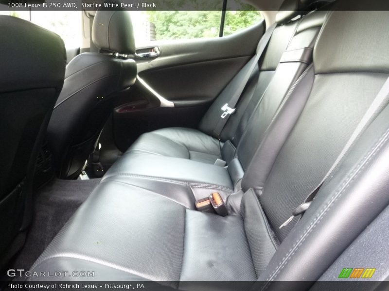 Starfire White Pearl / Black 2008 Lexus IS 250 AWD
