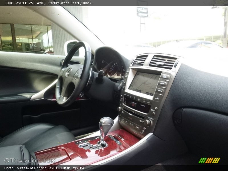 Starfire White Pearl / Black 2008 Lexus IS 250 AWD