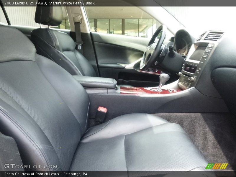 Starfire White Pearl / Black 2008 Lexus IS 250 AWD