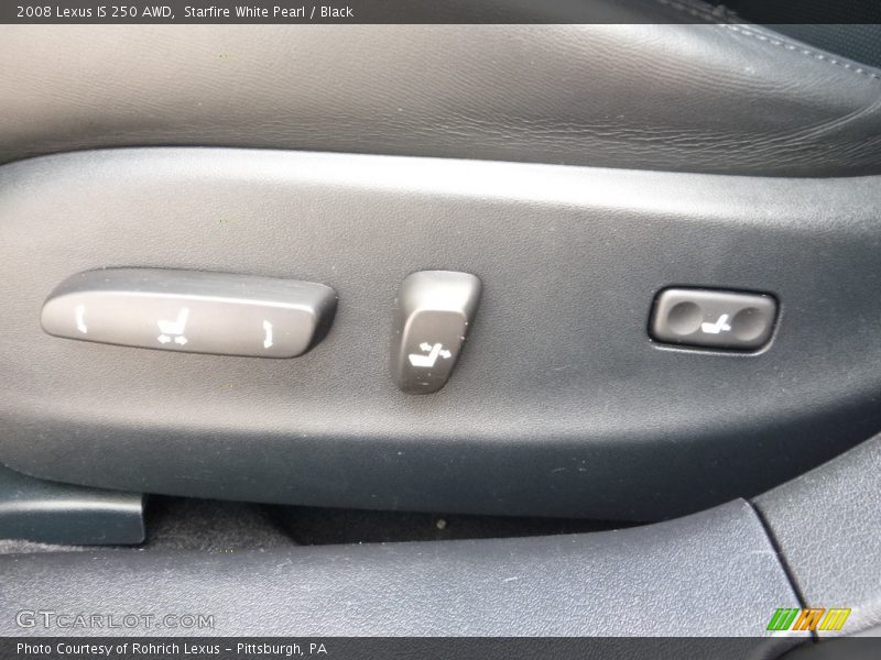 Starfire White Pearl / Black 2008 Lexus IS 250 AWD