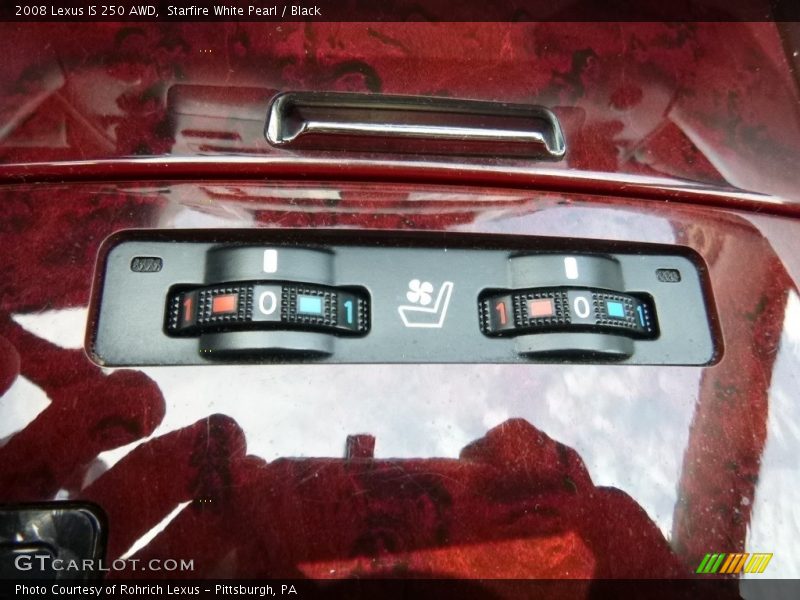 Starfire White Pearl / Black 2008 Lexus IS 250 AWD