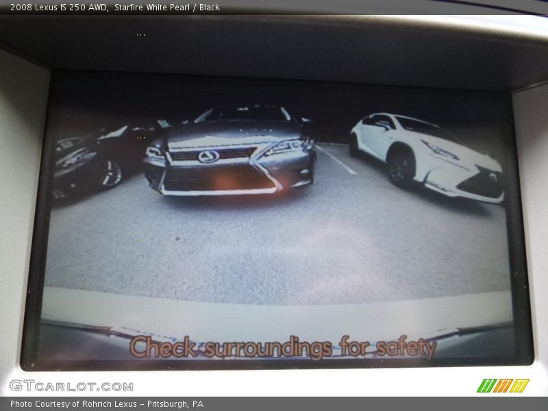 Starfire White Pearl / Black 2008 Lexus IS 250 AWD