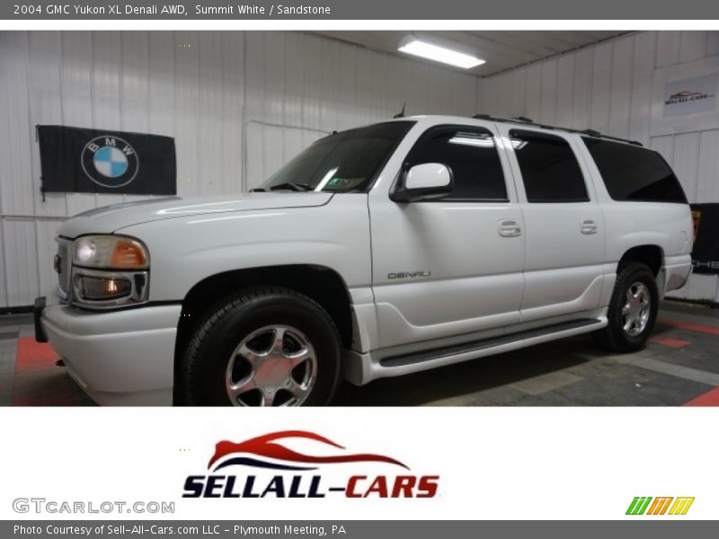 Summit White / Sandstone 2004 GMC Yukon XL Denali AWD
