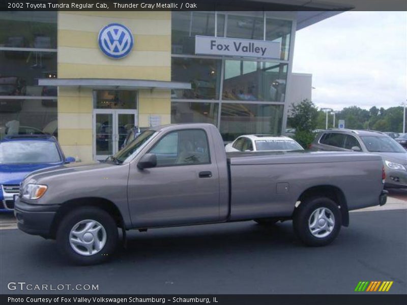 Thunder Gray Metallic / Oak 2002 Toyota Tundra Regular Cab