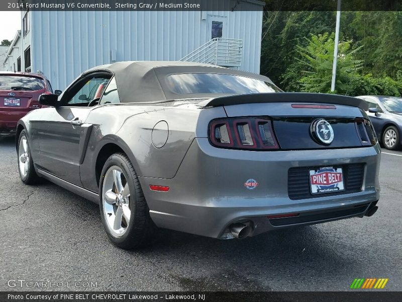 Sterling Gray / Medium Stone 2014 Ford Mustang V6 Convertible