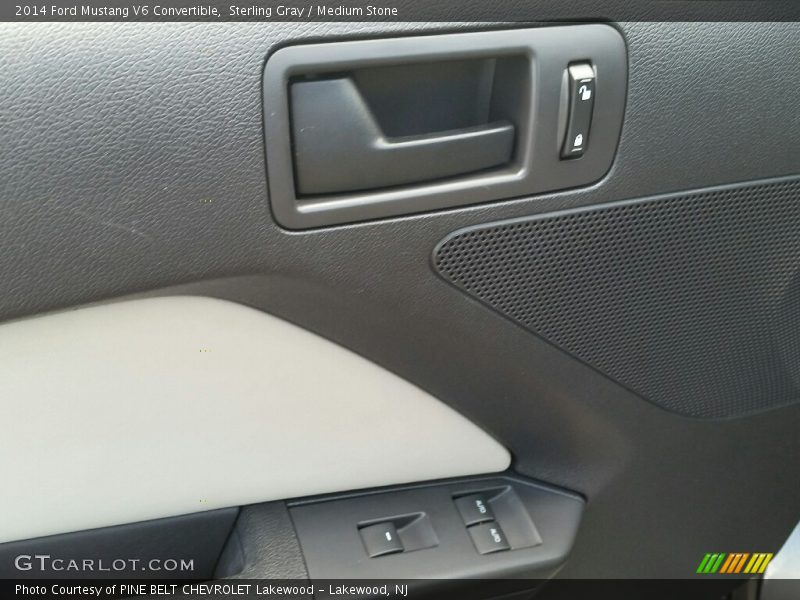Sterling Gray / Medium Stone 2014 Ford Mustang V6 Convertible