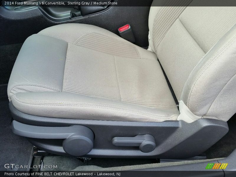 Sterling Gray / Medium Stone 2014 Ford Mustang V6 Convertible