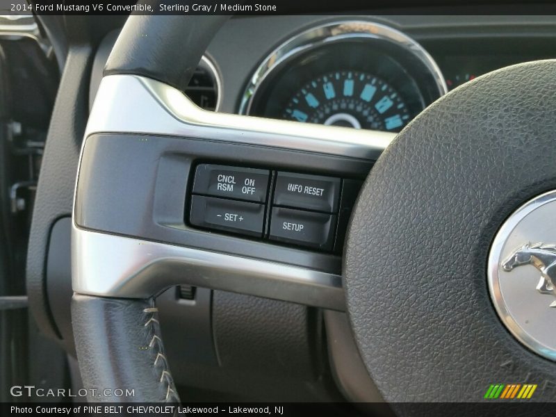 Sterling Gray / Medium Stone 2014 Ford Mustang V6 Convertible
