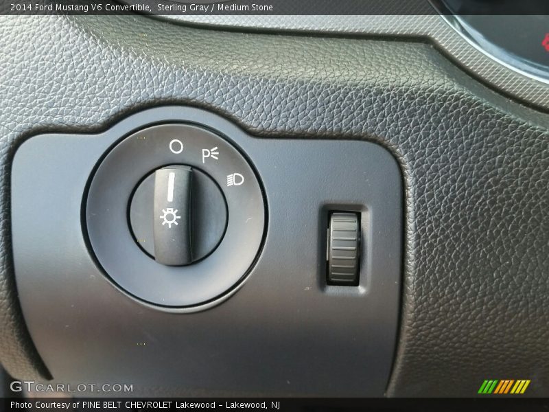 Sterling Gray / Medium Stone 2014 Ford Mustang V6 Convertible