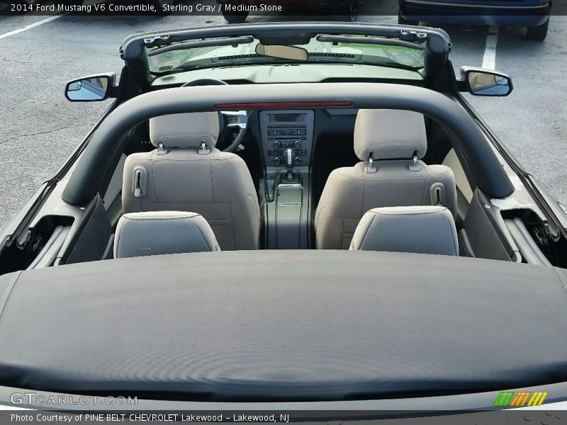 Sterling Gray / Medium Stone 2014 Ford Mustang V6 Convertible