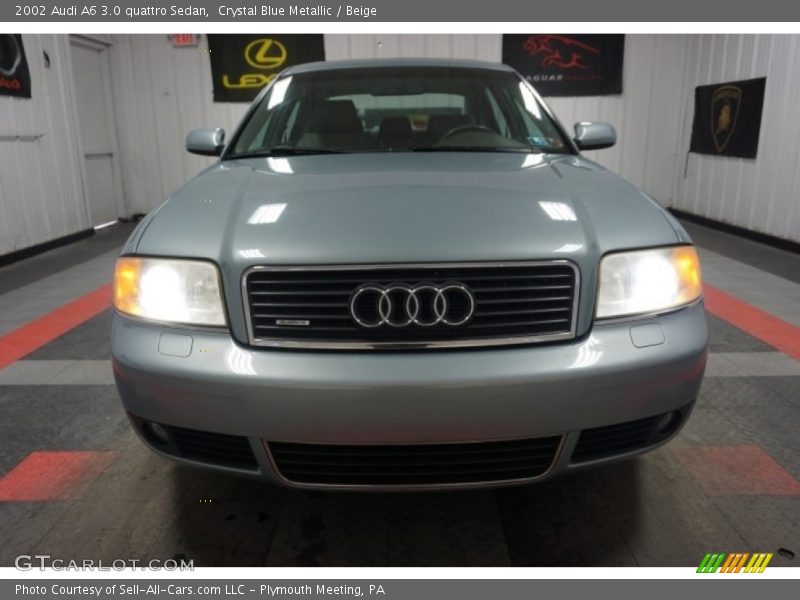 Crystal Blue Metallic / Beige 2002 Audi A6 3.0 quattro Sedan