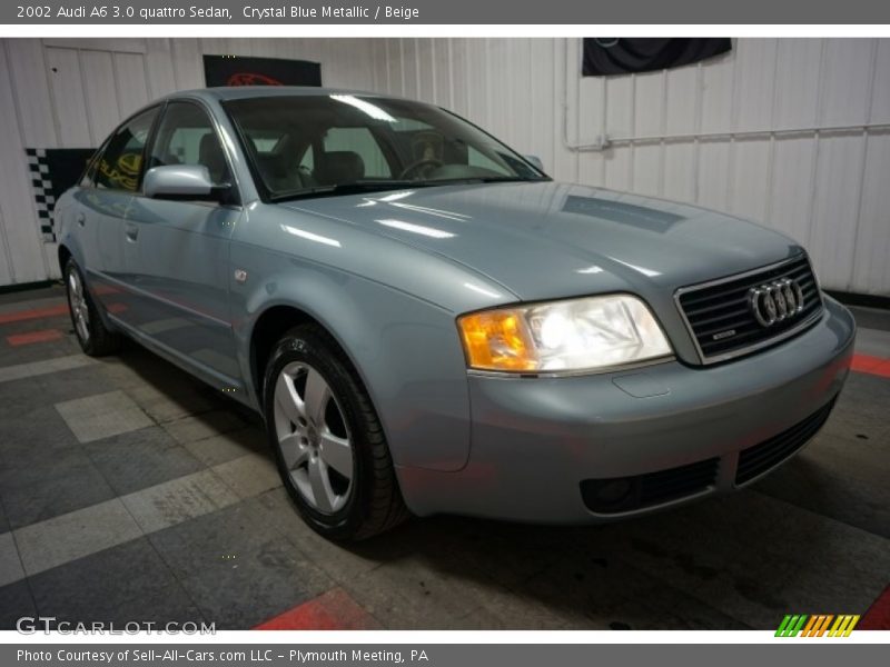 Crystal Blue Metallic / Beige 2002 Audi A6 3.0 quattro Sedan