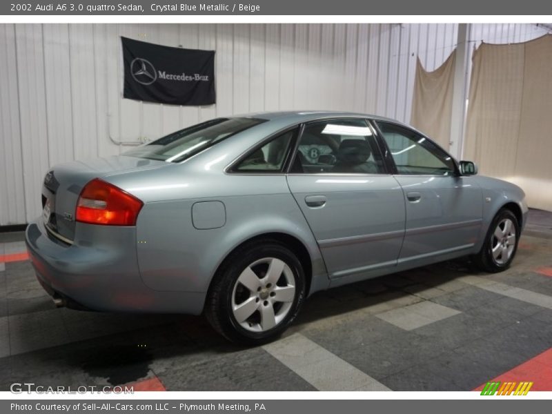 Crystal Blue Metallic / Beige 2002 Audi A6 3.0 quattro Sedan
