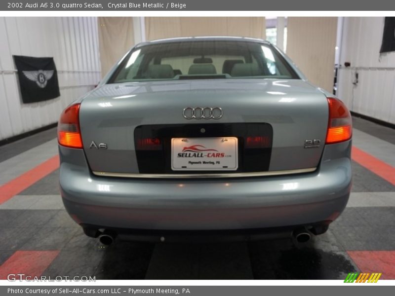 Crystal Blue Metallic / Beige 2002 Audi A6 3.0 quattro Sedan