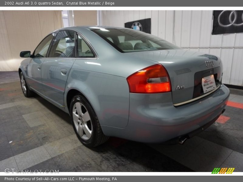 Crystal Blue Metallic / Beige 2002 Audi A6 3.0 quattro Sedan