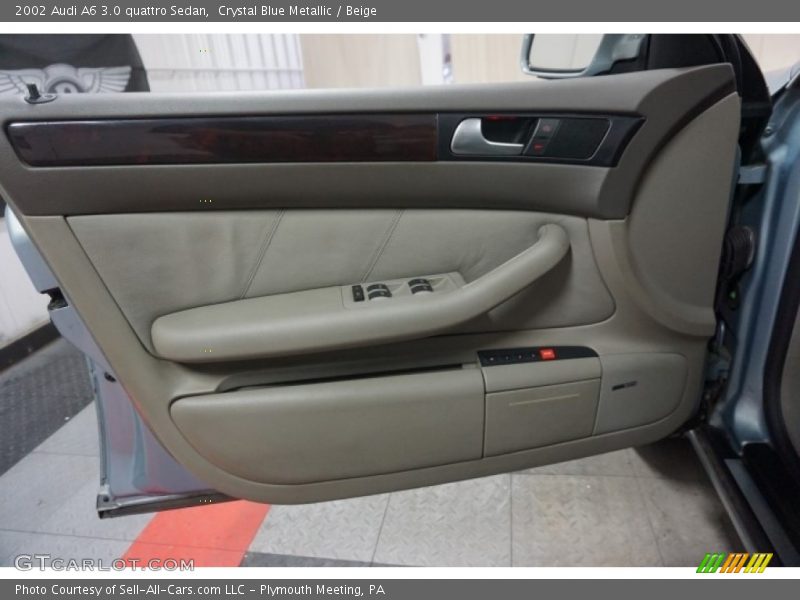 Crystal Blue Metallic / Beige 2002 Audi A6 3.0 quattro Sedan