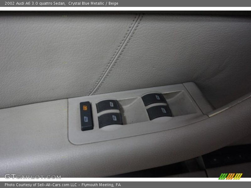 Crystal Blue Metallic / Beige 2002 Audi A6 3.0 quattro Sedan