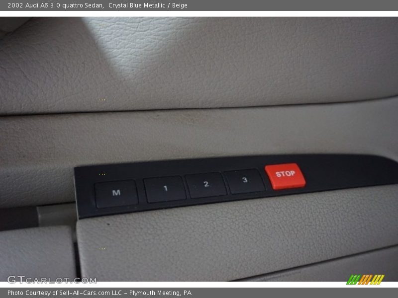 Crystal Blue Metallic / Beige 2002 Audi A6 3.0 quattro Sedan