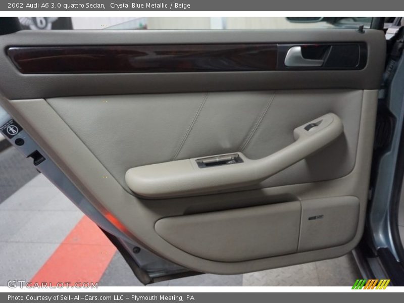 Crystal Blue Metallic / Beige 2002 Audi A6 3.0 quattro Sedan