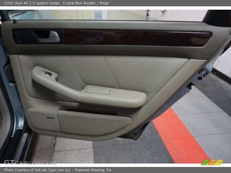 Crystal Blue Metallic / Beige 2002 Audi A6 3.0 quattro Sedan