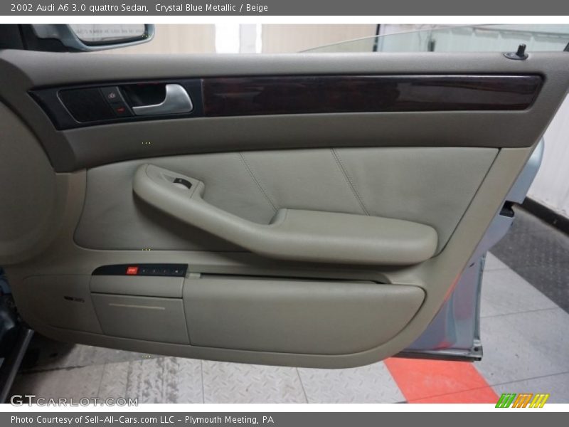Crystal Blue Metallic / Beige 2002 Audi A6 3.0 quattro Sedan