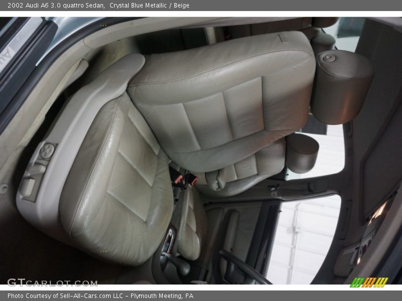 Crystal Blue Metallic / Beige 2002 Audi A6 3.0 quattro Sedan