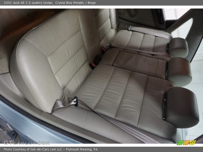 Crystal Blue Metallic / Beige 2002 Audi A6 3.0 quattro Sedan