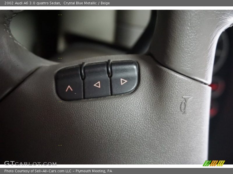 Crystal Blue Metallic / Beige 2002 Audi A6 3.0 quattro Sedan