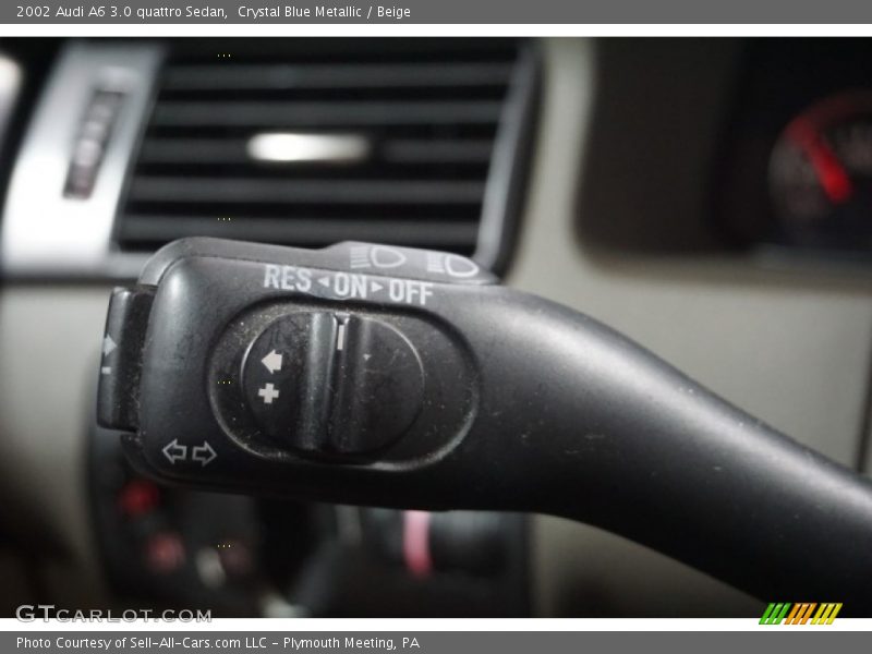 Crystal Blue Metallic / Beige 2002 Audi A6 3.0 quattro Sedan