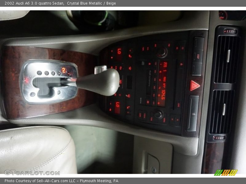 Crystal Blue Metallic / Beige 2002 Audi A6 3.0 quattro Sedan