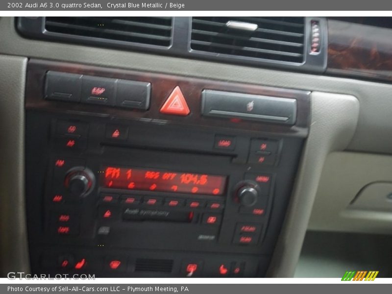 Crystal Blue Metallic / Beige 2002 Audi A6 3.0 quattro Sedan