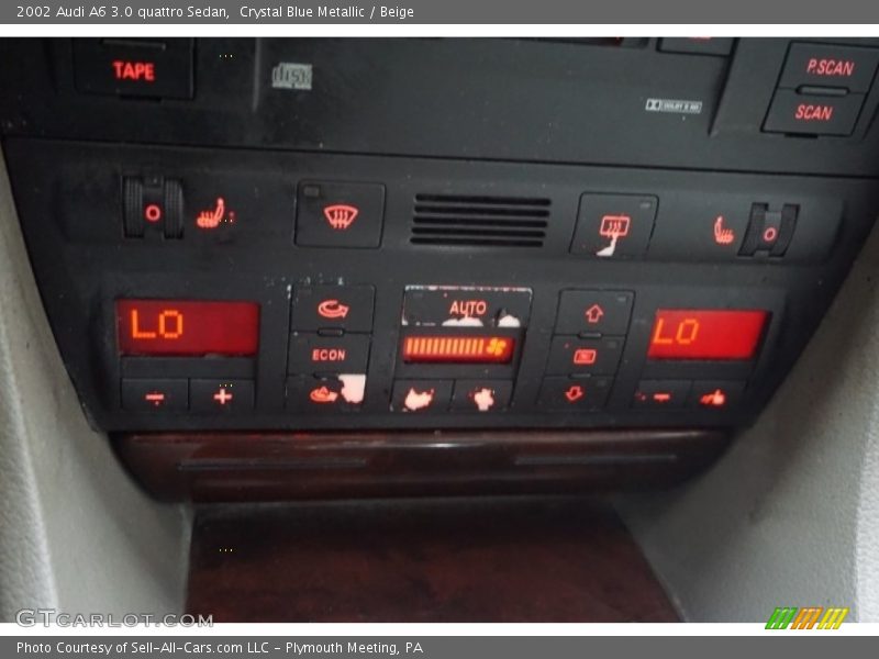 Crystal Blue Metallic / Beige 2002 Audi A6 3.0 quattro Sedan