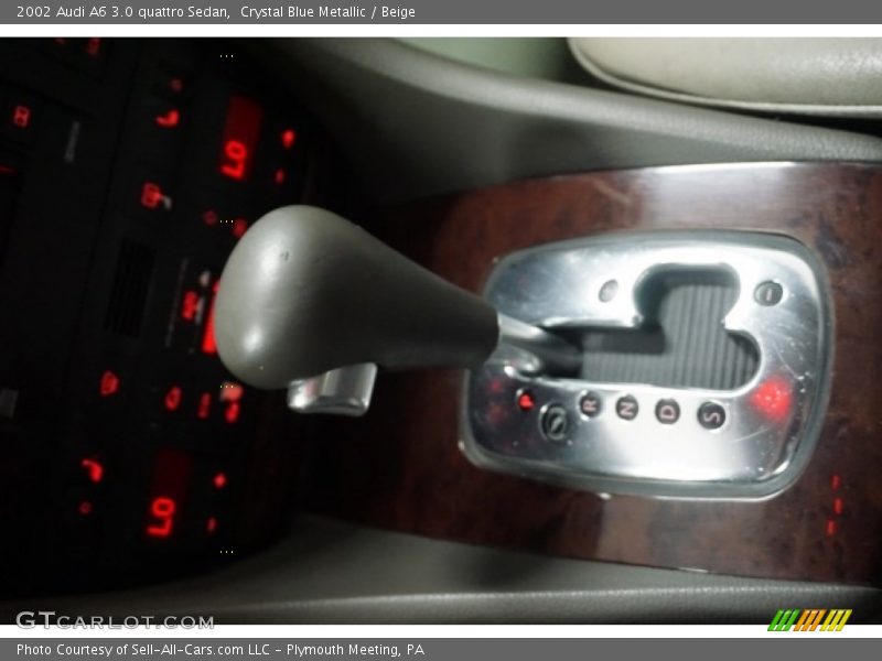 Crystal Blue Metallic / Beige 2002 Audi A6 3.0 quattro Sedan