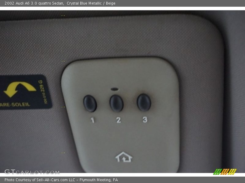 Crystal Blue Metallic / Beige 2002 Audi A6 3.0 quattro Sedan