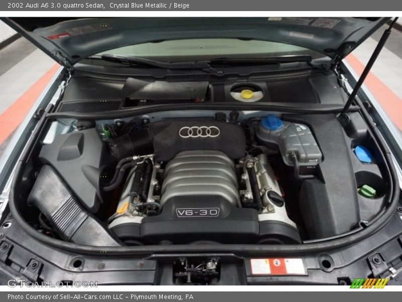 Crystal Blue Metallic / Beige 2002 Audi A6 3.0 quattro Sedan