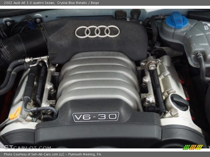Crystal Blue Metallic / Beige 2002 Audi A6 3.0 quattro Sedan