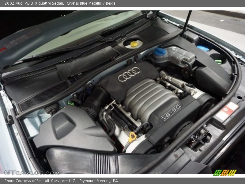 Crystal Blue Metallic / Beige 2002 Audi A6 3.0 quattro Sedan