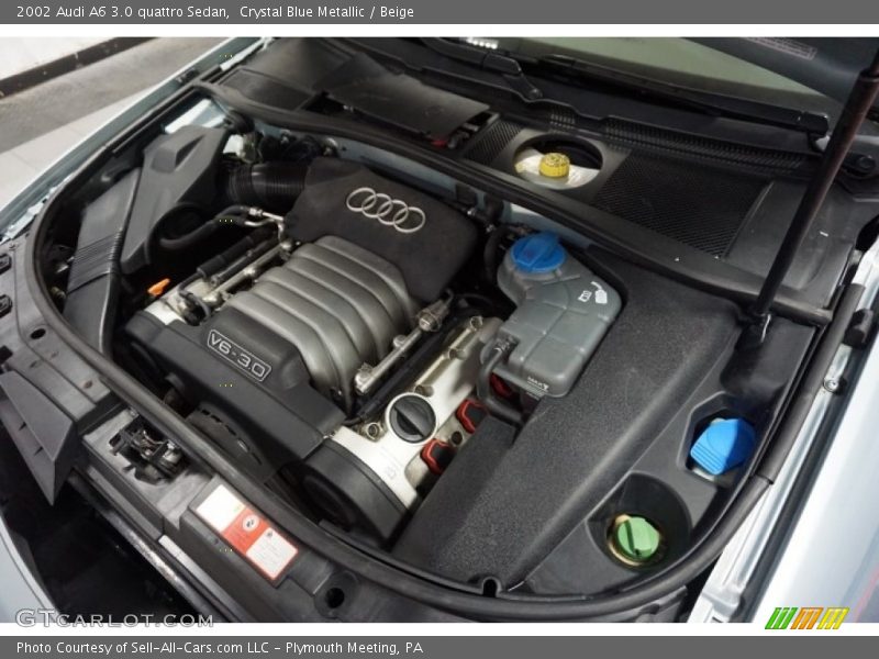 Crystal Blue Metallic / Beige 2002 Audi A6 3.0 quattro Sedan